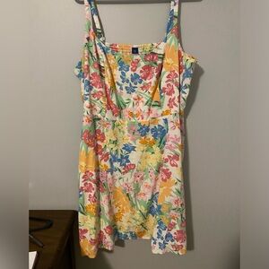 Linen Floral Dress size XXL